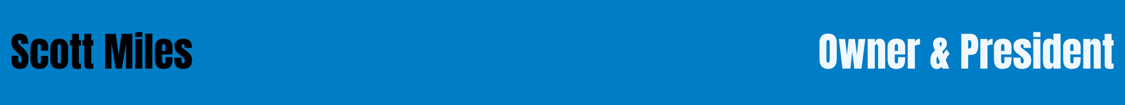 Scott Miles New Blade