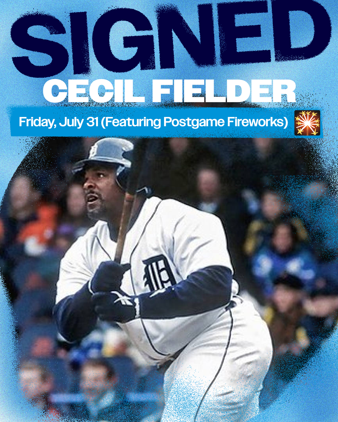 Cecil Fielder Signed