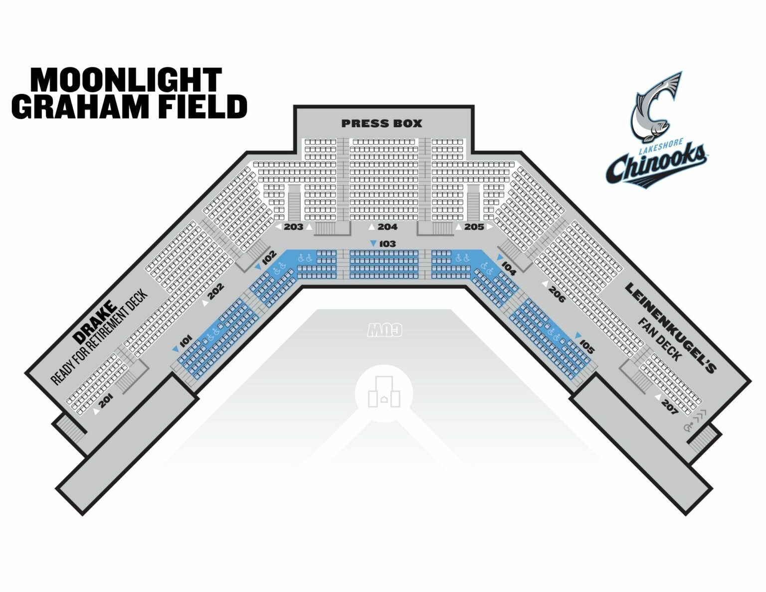 Seating Chart Lakeshore Chinooks