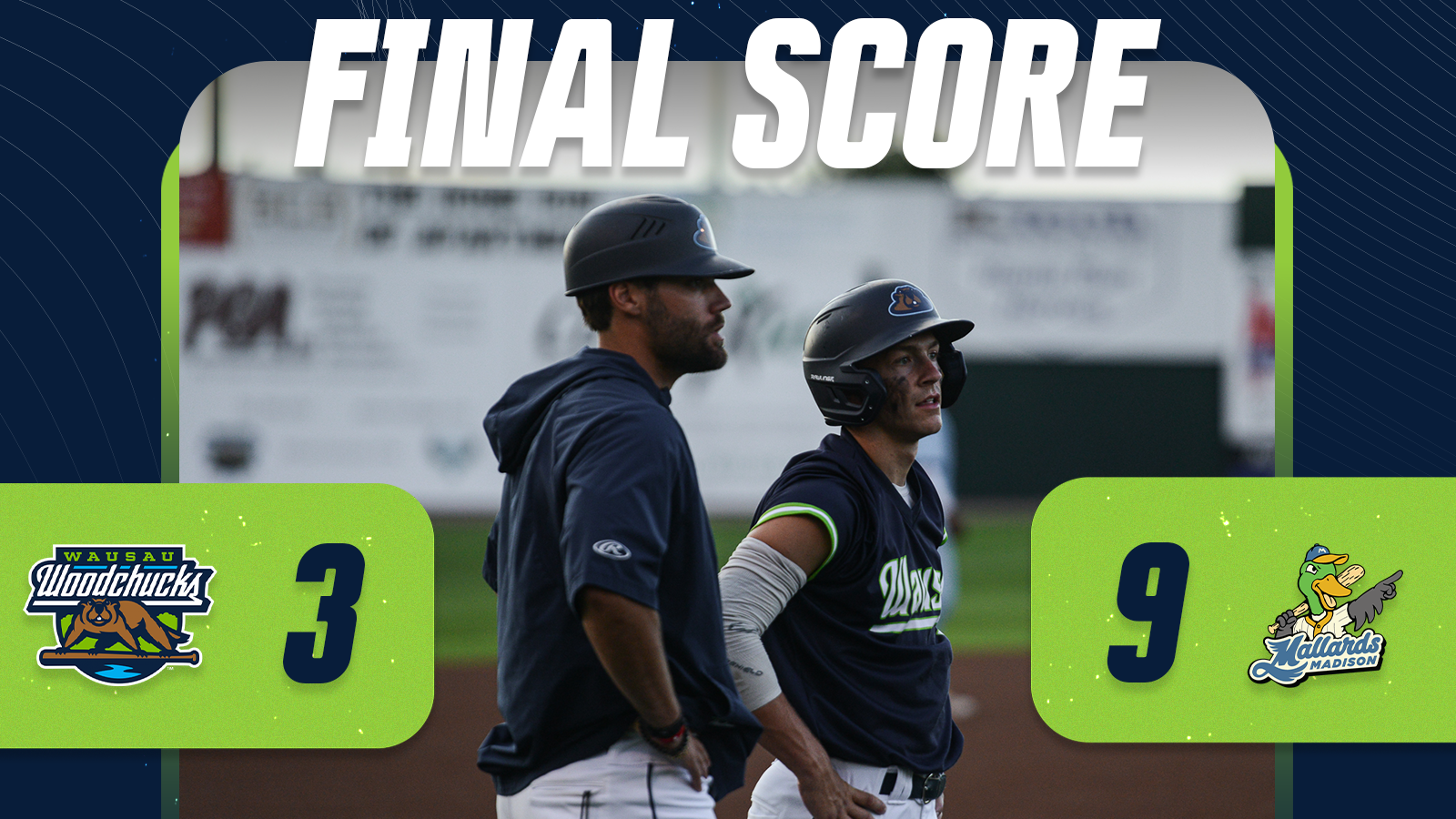 baseball score horizontal 7-3