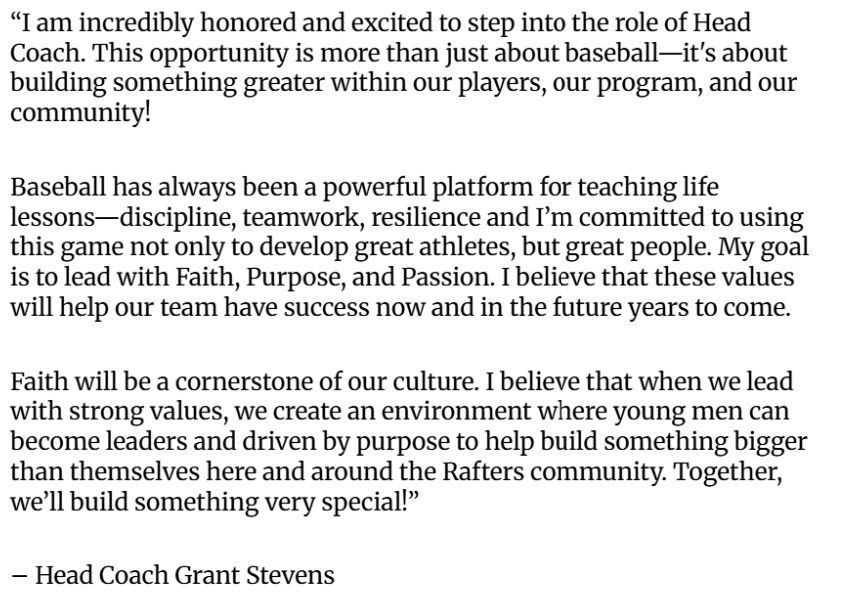 Coaching Staff - Wisconsin Rapids Rafters