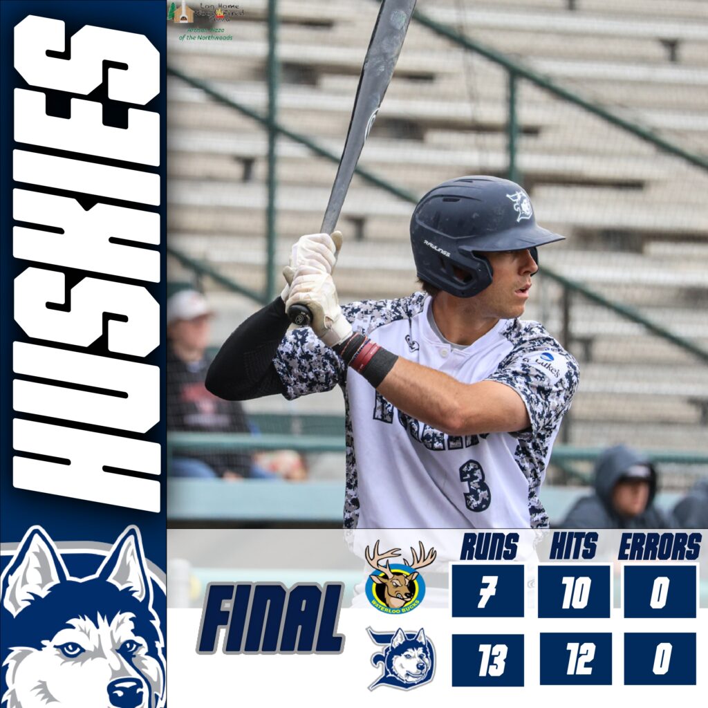 Bats Come Alive Lead Huskies To A 13 7 Win Vs Waterloo Duluth Huskies Final Score Graphic 2 Page 0001 1024x1024 