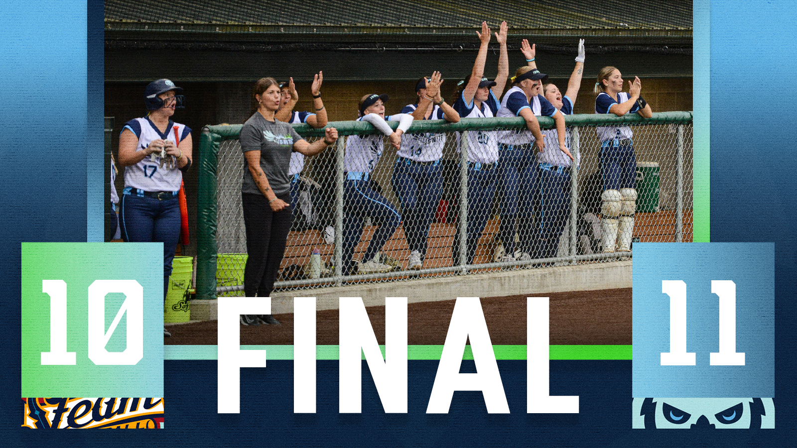 softball final score horizontal