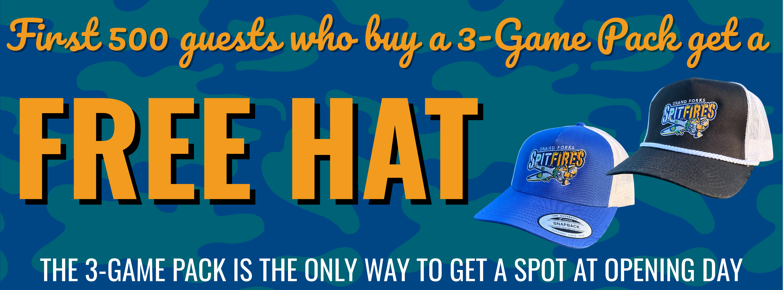 First 500 guests who buy a 3 game pack get a