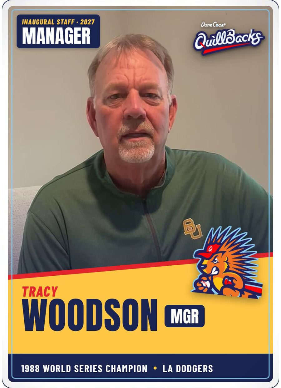 Manager card - Tracy Woodson, 1988 World Series champion