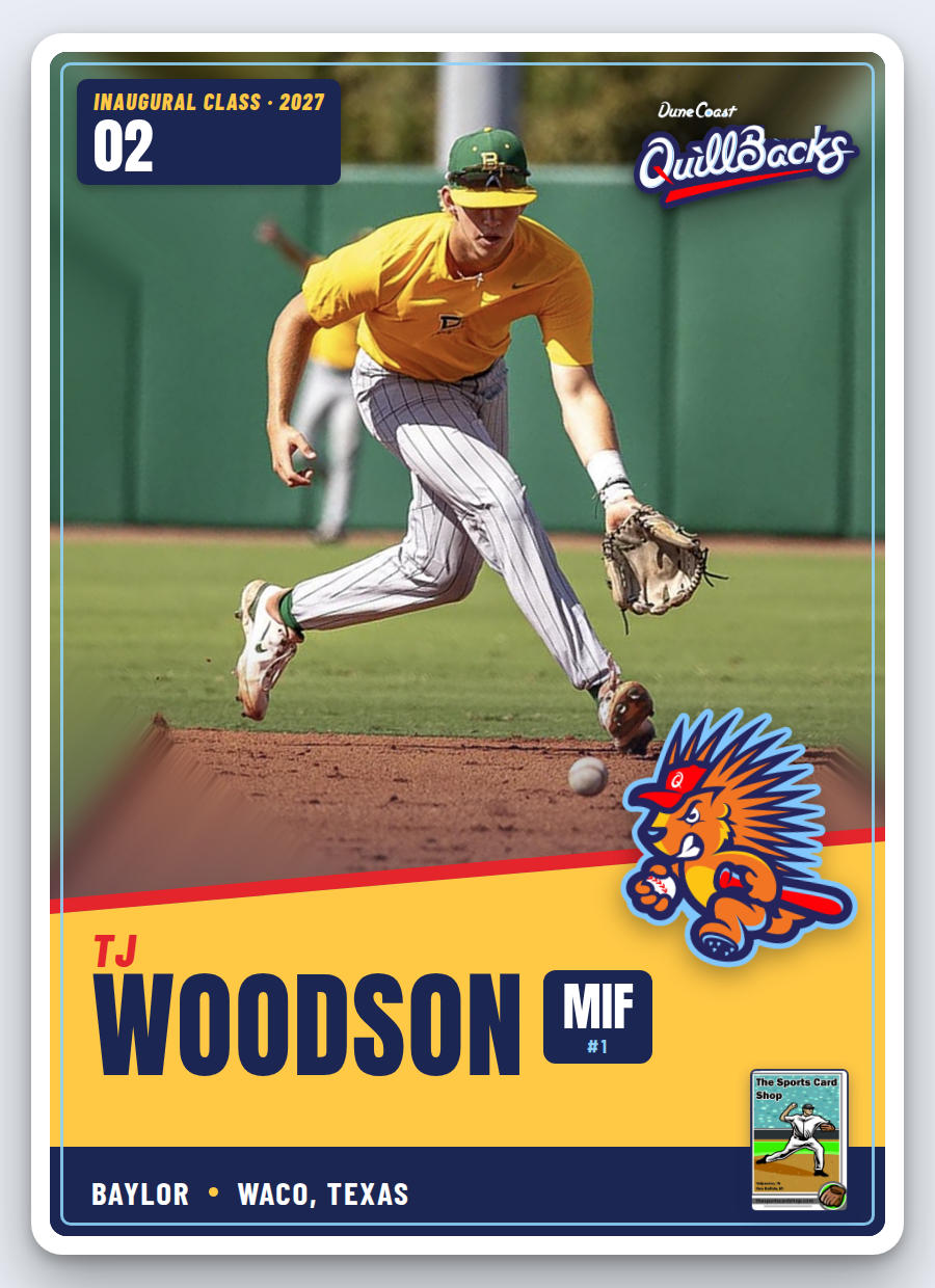 Card 02 - TJ Woodson, MIF, Baylor